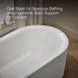 VoluteE 70-7/8'' x 30-3/8'' freestanding bath with shroud - image 8