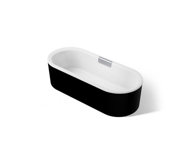 VoluteE 70-7/8'' x 30-3/8'' freestanding bath with shroud