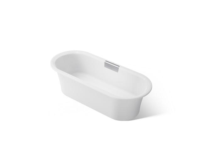 VoluteE 70-7/8'' x 30-3/8'' freestanding bath with base