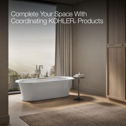 VoluteE 70-7/8'' x 30-3/8'' freestanding bath with base - image 6