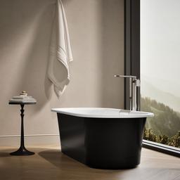 VoluteE 70-7/8'' x 30-3/8'' freestanding bath with base - image 11