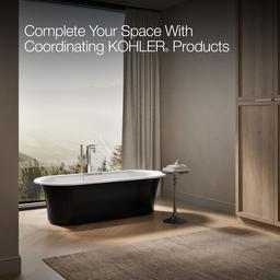 VoluteE 70-7/8'' x 30-3/8'' freestanding bath with base - image 6