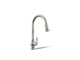 Artifacts Touchless pull-down kitchen sink faucet with KOHLER KonnectE and three-function sprayhead - image 1