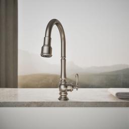 Artifacts Touchless pull-down kitchen sink faucet with KOHLER KonnectE and three-function sprayhead - image 5