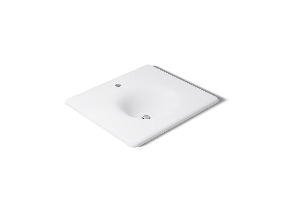 Kohler Iron/impressions 25'' Enameled Cast Iron Vanity Top with Integrated Round Sink - White by Kohler