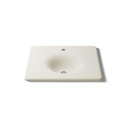 Kohler Iron/impressions 25'' Enameled Cast Iron Vanity Top with Integrated Round Sink - Biscuit - image 4