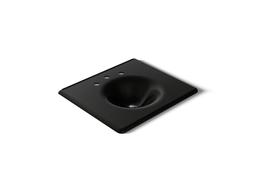 Kohler Iron/impressions 25'' Enameled Cast Iron Vanity Top with Integrated Round Sink - Black - image 1