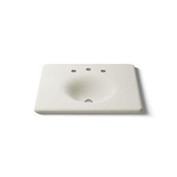 Kohler Iron/impressions 25'' Enameled Cast Iron Vanity Top with Integrated Round Sink - Biscuit - image 4