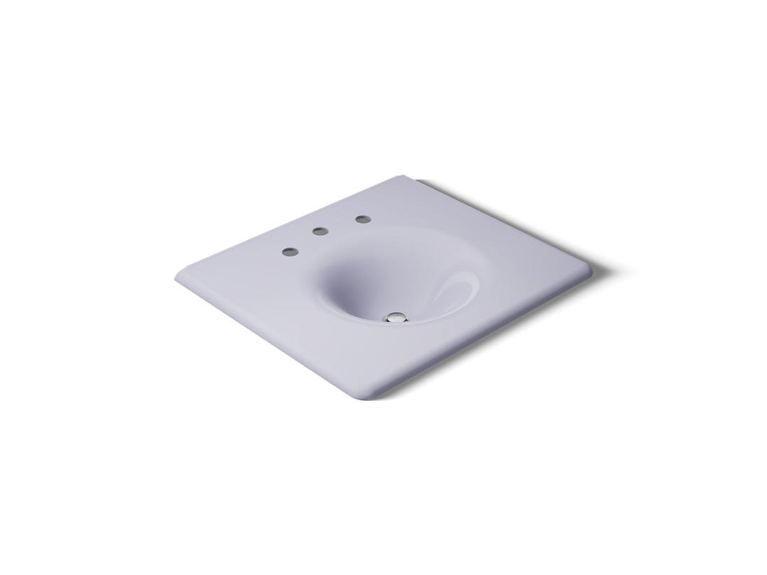 Kohler Iron/impressions 25'' Enameled Cast Iron Vanity Top with Integrated Round Sink - Lavender... by Kohler