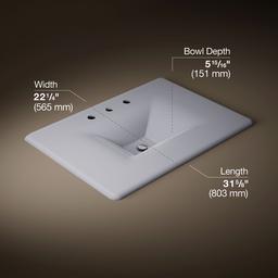 Kohler Iron/impressions 31'' Enameled Cast Iron Vanity Top with Integrated Rectangular Sink -... - image 2