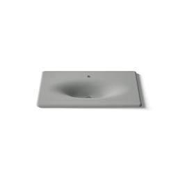 Kohler Iron/impressions 37'' Enameled Cast Iron Vanity Top with Integrated Oval Sink - Basalt - image 4