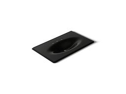 Kohler Iron/impressions 37'' Enameled Cast Iron Vanity Top with Integrated Oval Sink - Black - image 1