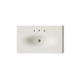 Kohler Iron/impressions 37'' Enameled Cast Iron Vanity Top with Integrated Oval Sink - Biscuit - image 3