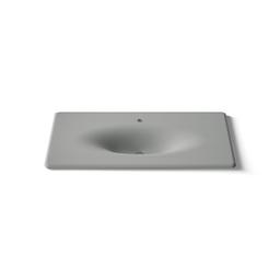 Kohler Iron/impressions 43'' Enameled Cast Iron Vanity Top with Integrated Oval Sink - Basalt - image 4