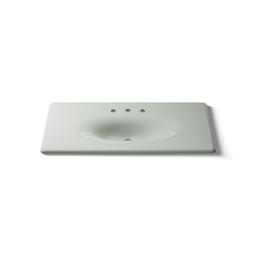 Kohler Iron/impressions 43'' Enameled Cast Iron Vanity Top with Integrated Oval Sink - Sea Salt - image 4