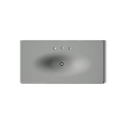 Kohler Iron/impressions 43'' Enameled Cast Iron Vanity Top with Integrated Oval Sink - Basalt - image 3