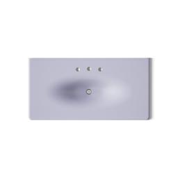 Kohler Iron/impressions 43'' Enameled Cast Iron Vanity Top with Integrated Oval Sink - Lavender Grey - image 3