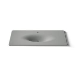 Kohler Iron/impressions 49'' Enameled Cast Iron Vanity Top with Integrated Oval Sink - Basalt - image 4