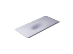 Kohler Iron/impressions 49'' Enameled Cast Iron Vanity Top with Integrated Oval Sink - Lavender Grey - image 1