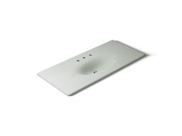 Kohler Iron/impressions 49'' Enameled Cast Iron Vanity Top with Integrated Oval Sink - Sea Salt - image 1