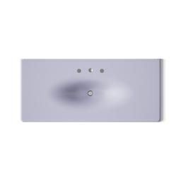Kohler Iron/impressions 49'' Enameled Cast Iron Vanity Top with Integrated Oval Sink - Lavender Grey - image 3