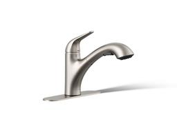 Jolt Pull-out kitchen sink faucet with two-function sprayhead - image 1