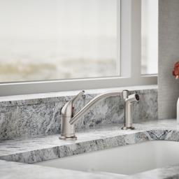 Jolt Single-handle kitchen sink faucet with side sprayer - image 2