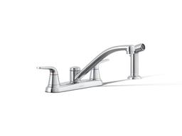 Jolt Two-handle kitchen sink faucet with side sprayer - image 1