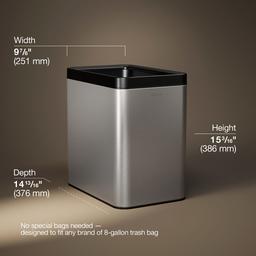 25-liter open-top trash can - image 3