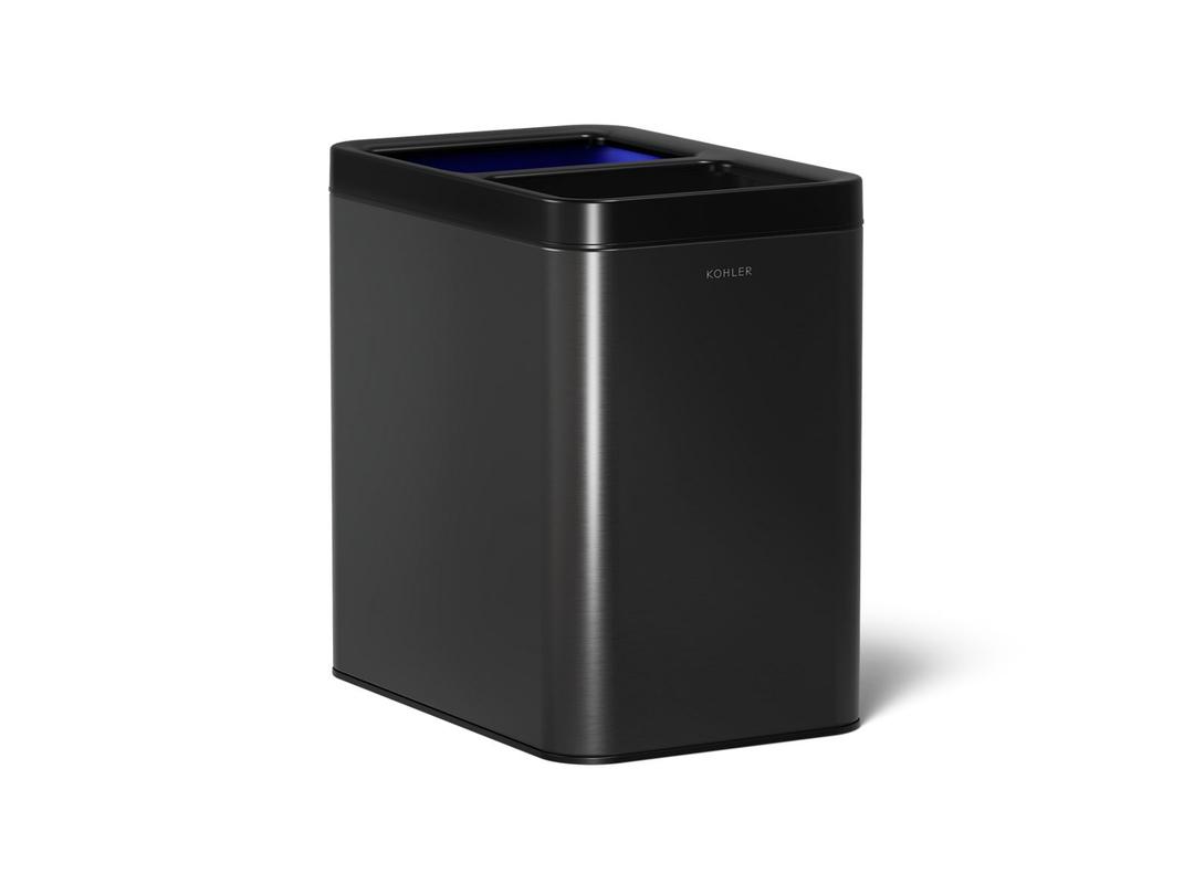 22-liter dual-compartment open-top trash can by Kohler