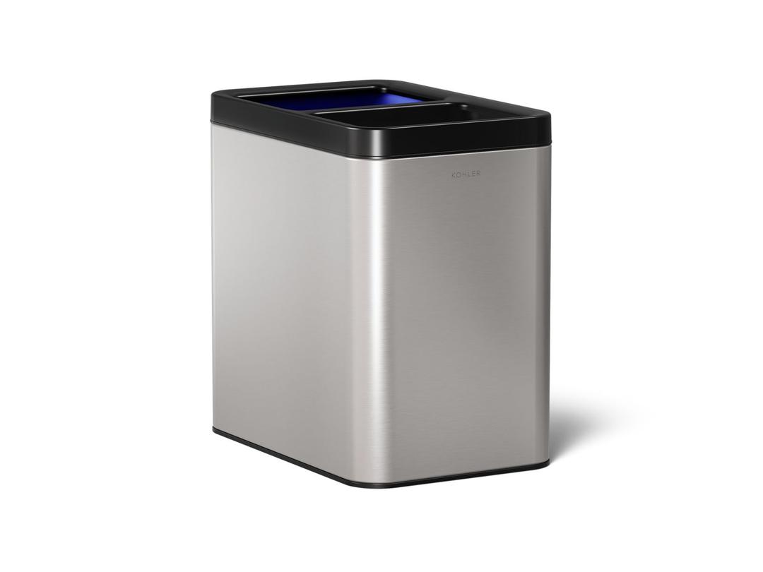 22-liter dual-compartment open-top trash can by Kohler