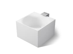 Kohler StillnessE Experience 46'' x 46'' freestanding bath - Honed White - image 1