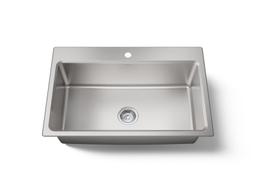 33in x 22in x9in Top-mount/Undermount Kitchen Sink - image 1