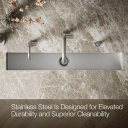 Undertone Trough 43'' undermount single-bowl kitchen sink - Stainless Steel - image 4