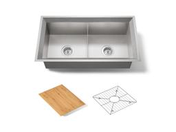 Kohler Poise 33'' Undermount Double-bowl Kitchen Sink - Stainless Steel - image 1
