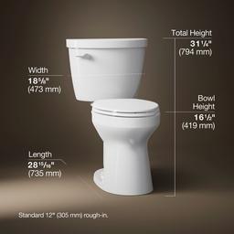 Cimarron Two-piece elongated toilet, 1.6 gpf - image 3
