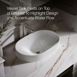Chalice 22-3/4'' oval vessel bathroom sink - image 5