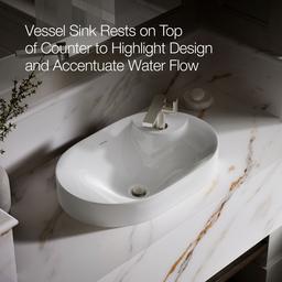 Chalice 22-3/4'' oval vessel bathroom sink - image 5