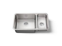 Undertone 31-1/2'' undermount double-bowl kitchen sink - Stainless Steel - image 1