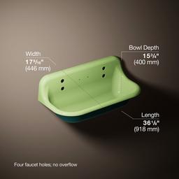 BrockwayE 36'' wall-mount utility sink - image 3