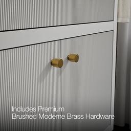 CalpaE 36'' bathroom vanity cabinet with sink and quartz top - image 7