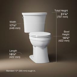 Kelston Two-piece elongated toilet, 1.28 gpf - image 3
