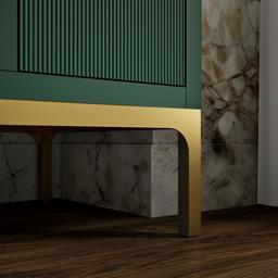 48'' bathroom vanity cabinet with sink and quartz top - image 9