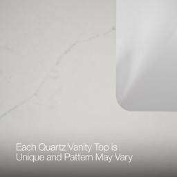 48'' bathroom vanity cabinet with sink and quartz top - image 7