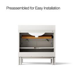 SoliveE 36'' bathroom vanity cabinet with sink and quartz top - image 10