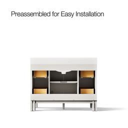 48'' bathroom vanity cabinet with sink and quartz top - image 11