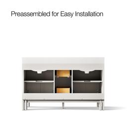 SoliveE 60'' bathroom vanity cabinet with sinks and quartz top - image 11