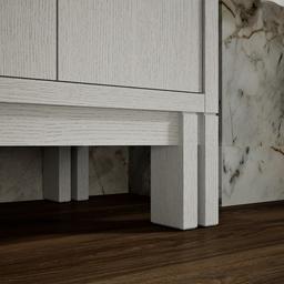 SoliveE 60'' bathroom vanity cabinet with sinks and quartz top - image 9