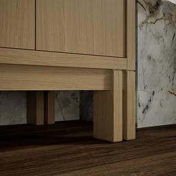 SoliveE 60'' bathroom vanity cabinet with sinks and quartz top - image 8