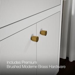 24'' bathroom vanity cabinet with sink and quartz top - image 7